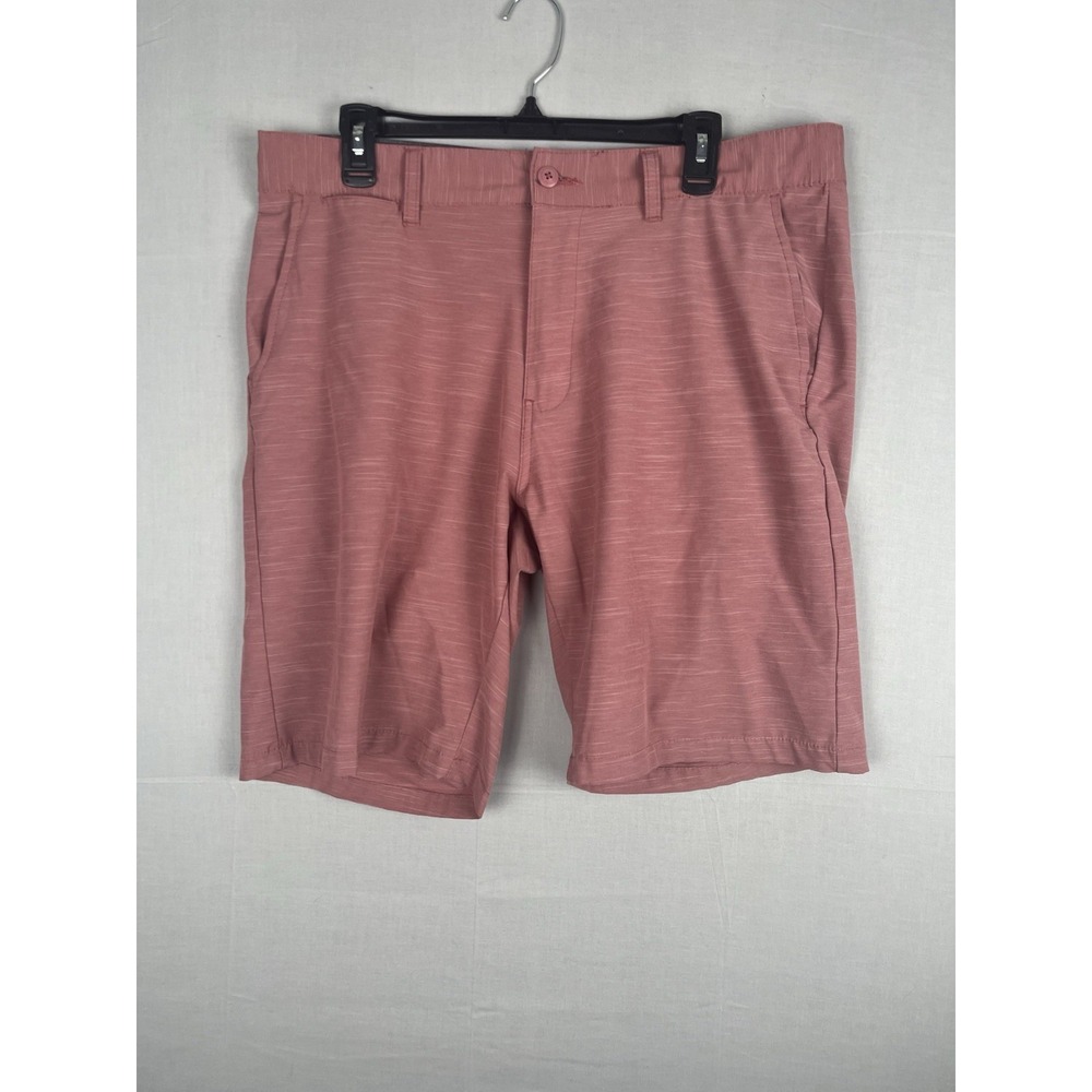 Split Mens Pink Performance Golf Shorts Size 36 Stretch Lightweight